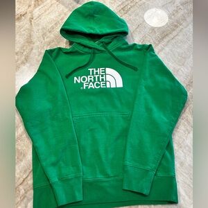 The North Face Hoodie Emerald Green | Chest Logo | Men’s Size M | Outdoor Athlei